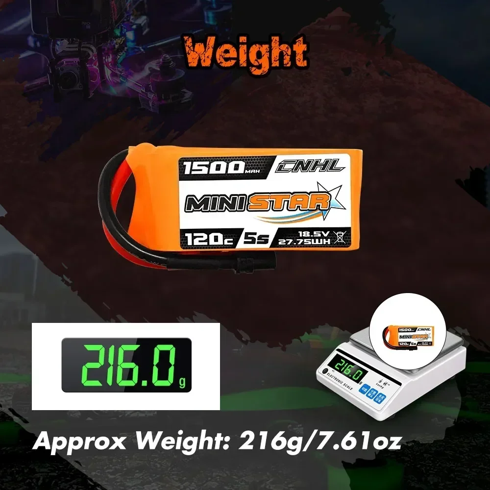 2PCS 5S 18.5V แบตเตอรี่ Lipo 1500mAh 120C พร้อม XT60 ปลั๊ก Ministar สําหรับเครื่องบิน RC FPV Quadcopter เฮลิคอปเตอร์ Drone รถ Hobby