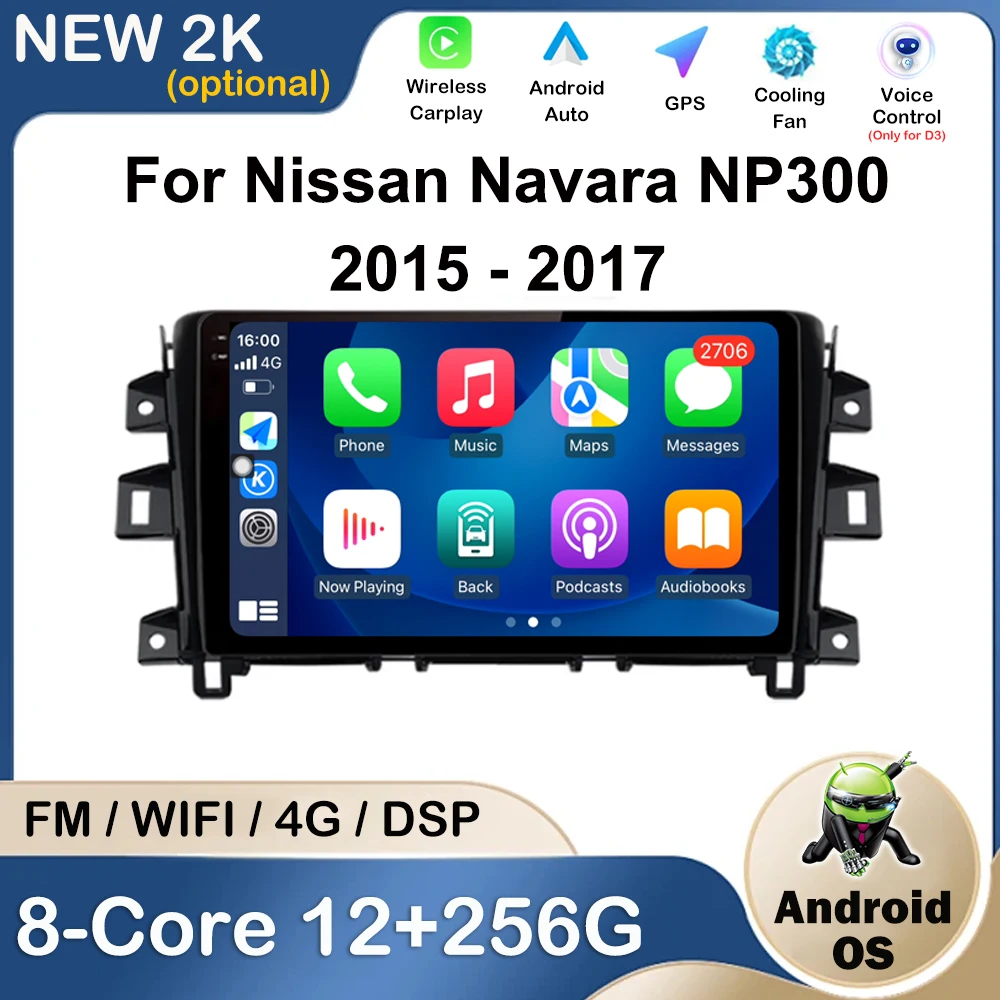 

Navigation GPS Car Radio Multimedia Video Player For Nissan NAVARA NP300 2015 - 2017 DSP Stereo Android OS Bluetooth Touch WIFI