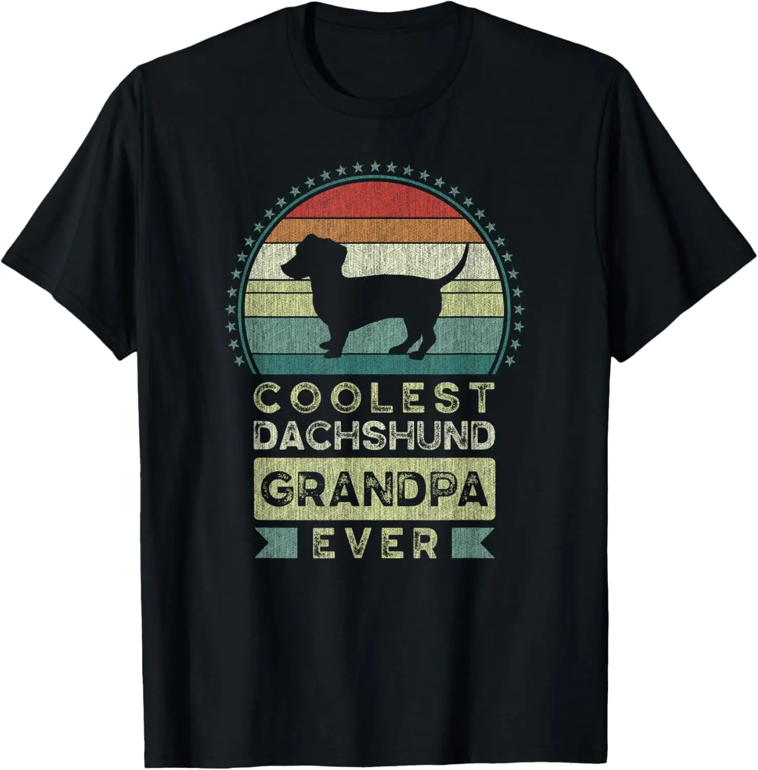 أروع تي شيرت Dachshund Grandpa Ever، عيد الأب، Grandfather