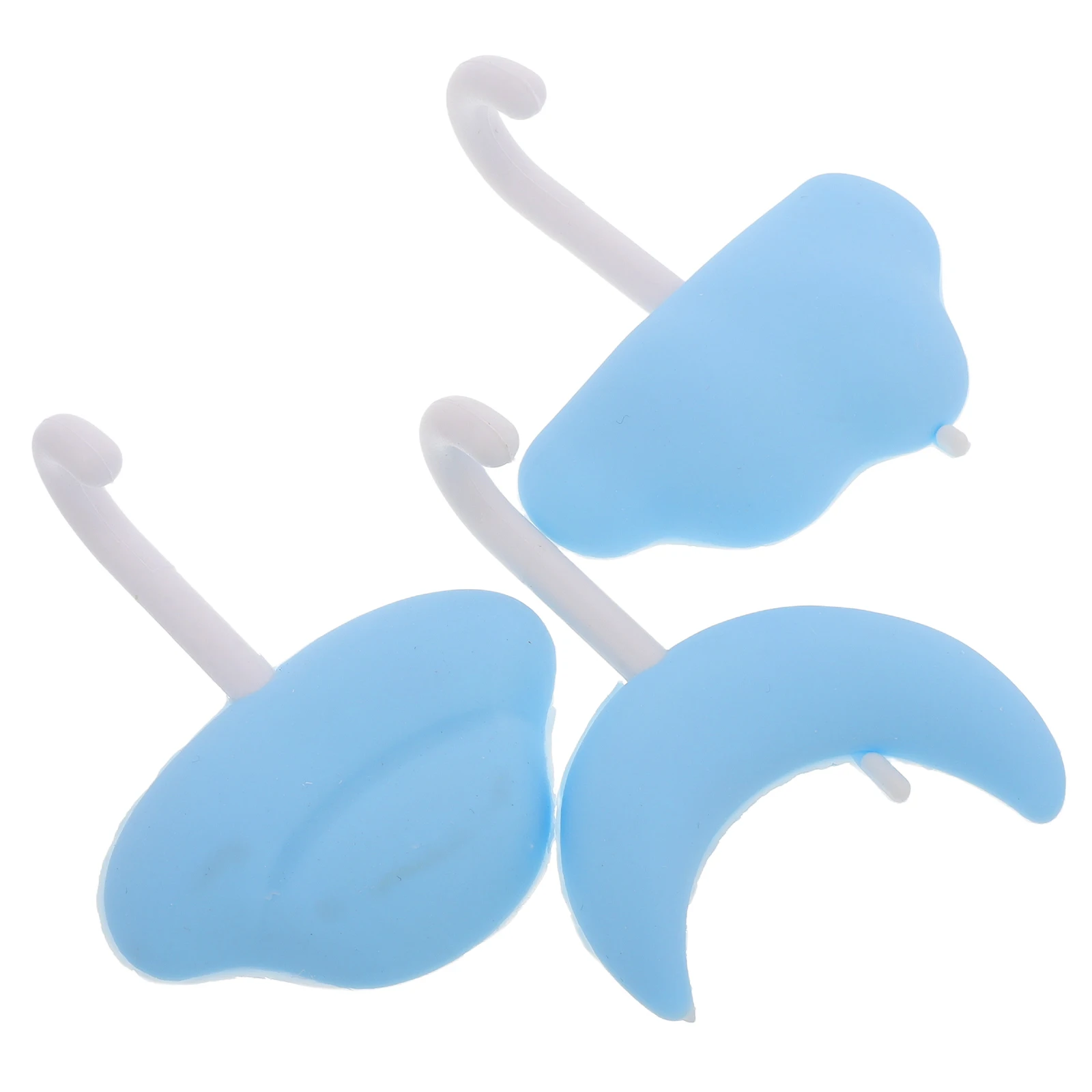 

3 Pcs Punching Hooks Silica Gel Door Hangers for Clothes Bathrobe Towel Cartoon Sticky Strong Adhesive Dorm Essentials