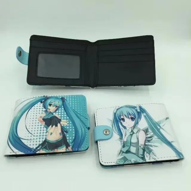 

21 типов Hatsune Miku, короткий кошелек Kawaii, аниме, кошелек для монет, стильный и простой короткий кошелек, милые игрушки, подарок для девочек