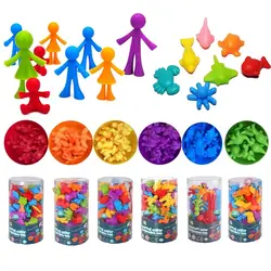 Counting Dinosaurs Toys Matching Game Color Sorting Stacking Toys with Sorting Bowls Preschool Toddlers Montessori Sensory Toys