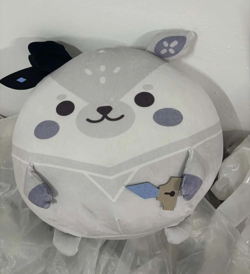 Mignon japon Anime Hololive Vestia Zeta anniversaire doux Bazo grande peluche peluche oreiller en peluche coussin poupée jouet 33*25 cm enfants cadeaux