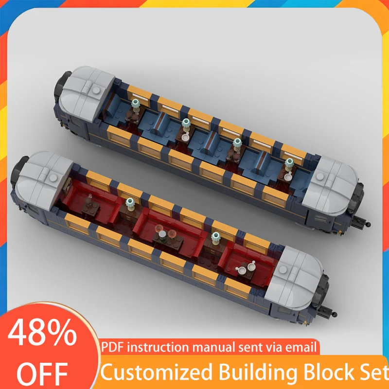 

1411pcs City Classic Train Series Building Block 21344 Set Expansion Saloon Car Model Brick Exquisite Display Toy Christmas Gift