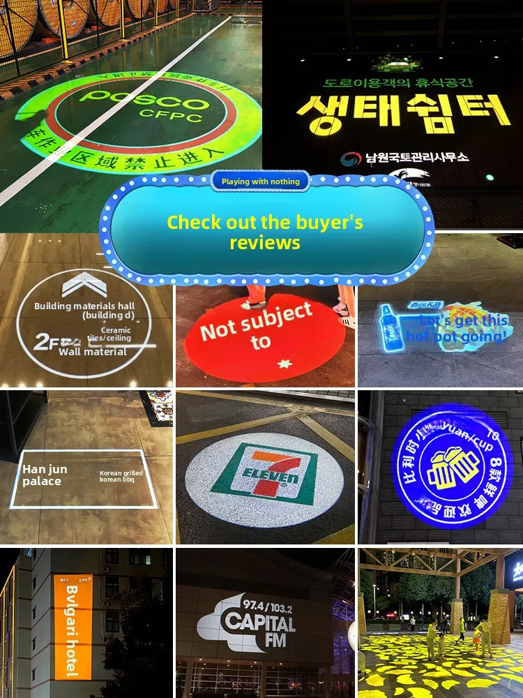 

Custom LED Projection Light Outdoor Waterproof Rotating Logo Spotlight for Advertising