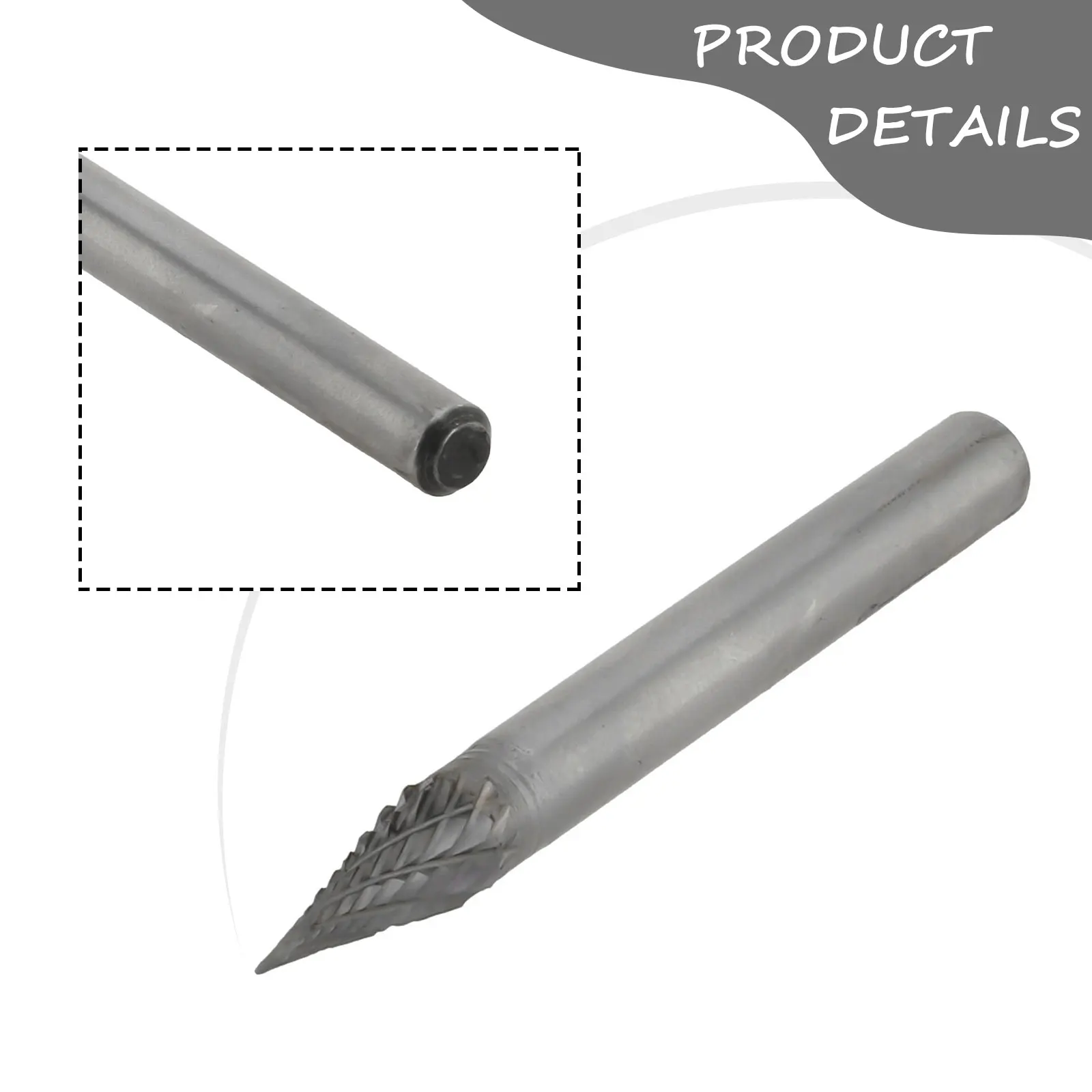 

Rotary File 6/8/10/12/14/16mm HSS 6mm Shank For Carving Deburring Double Cutter Rotary Burr Plastic Wood Carving File