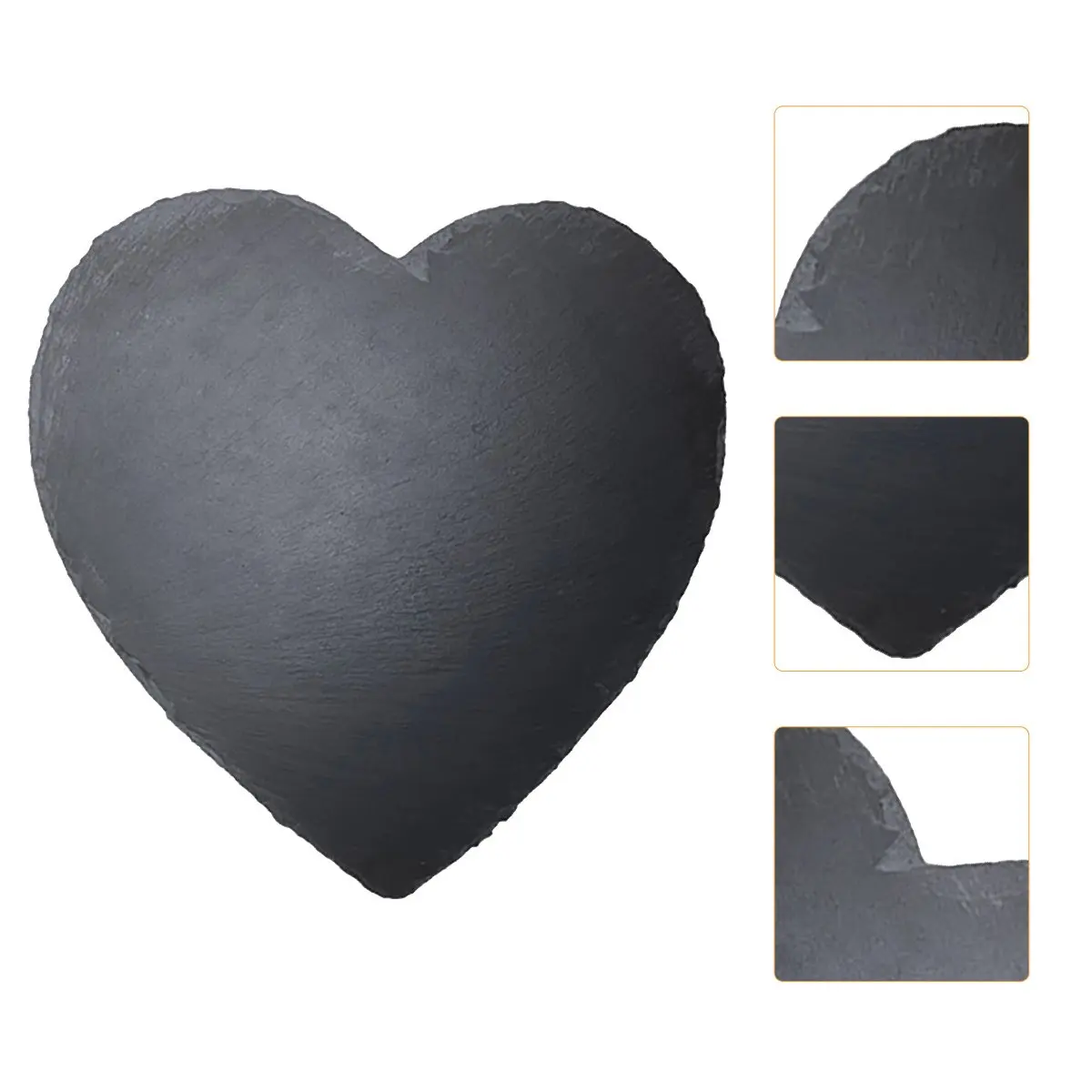 Heart Shaped Slate Charcuterie Board Premium Slate Food Plate for Cheese Meats Crackers Olives Appetizers Home Or Commercial Use