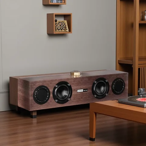 Altoparlante multimediale Lenovo C02 Altoparlante Bluetooth Altoparlante a doppia modalità cablato/Bluetooth Altoparlante retrò universale per TV, computer e subwoofer per telefoni cellulari