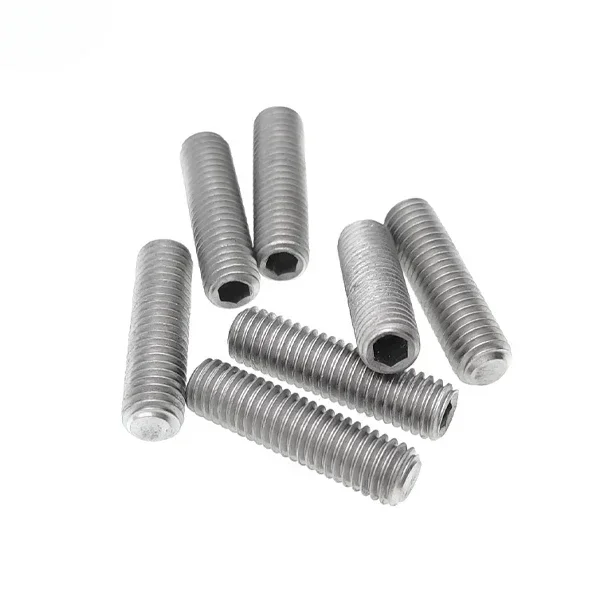 10 pcs M1.6 M2 M2.5 M3 M4 M5 M6 M8 M10 X 3-60 mm Pure Titanium TA2 GR2 Cup Point Flat Culet Headless Hex Allen Socket Screw Bolt