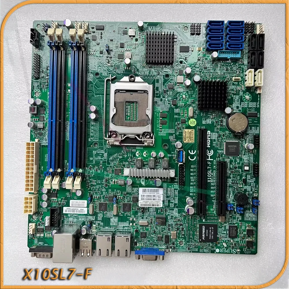 For Supermicro X10SL7-F Server Motherboard E3-1200 v3/v4 4th Gen Core i3 DDR3 LGA1150