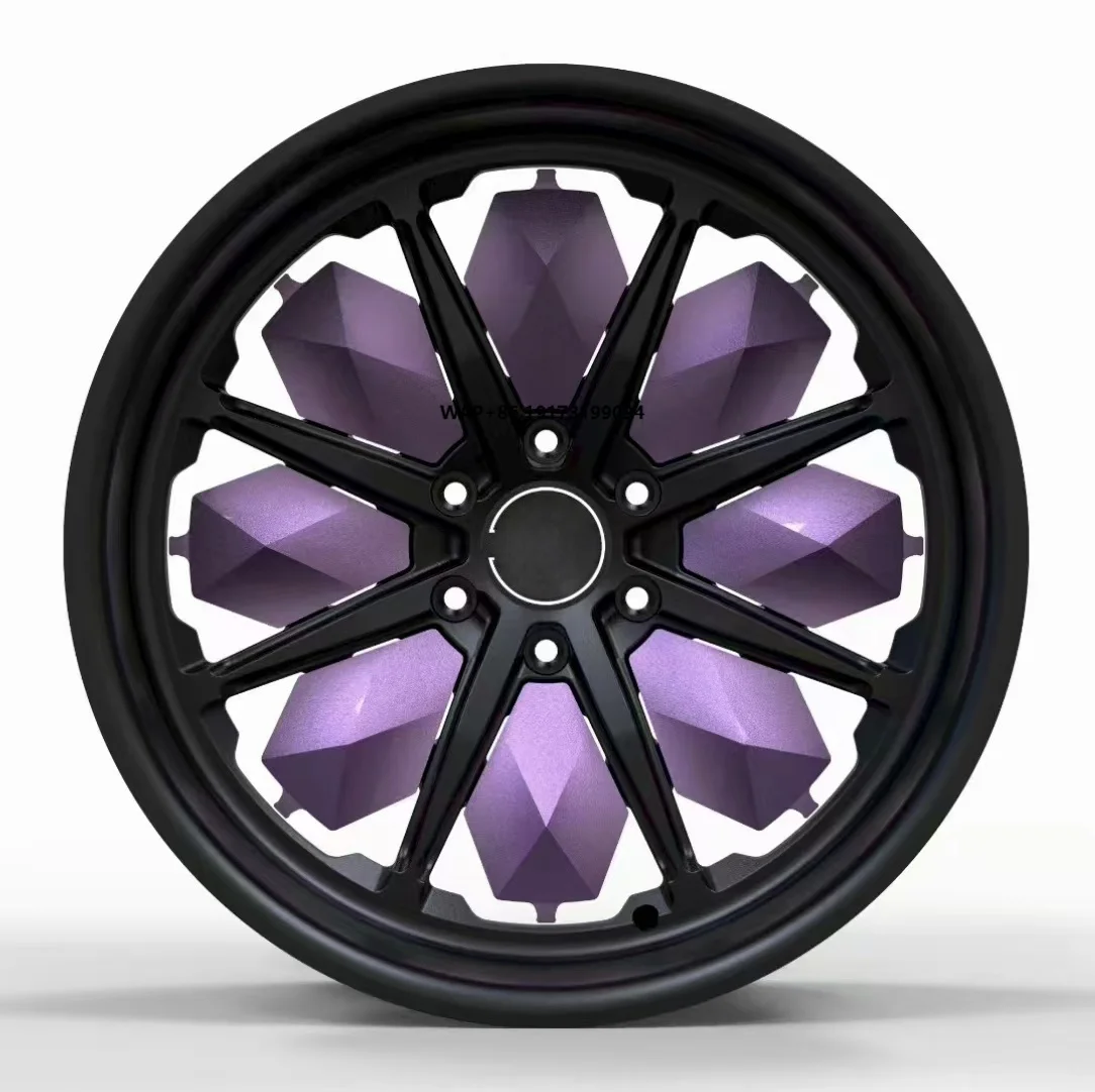 

New Two Piece 40mm ET Forged Aluminum Alloy 17-20 Inch Concave Design Black Finish Racing Wheels PCD 120mm Universal Fitment 5