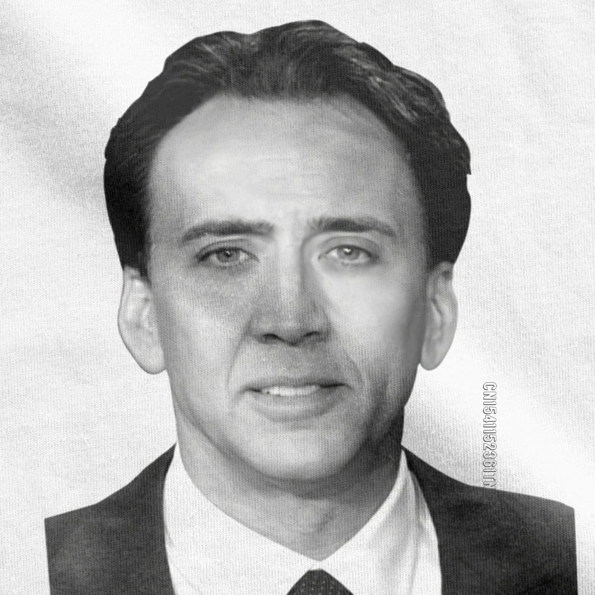 Nicolas Cage John Travolta Face Off Men Black Men's T Shirts Novelty Tees Classic Crew Neck T-Shirt Polyester fibre