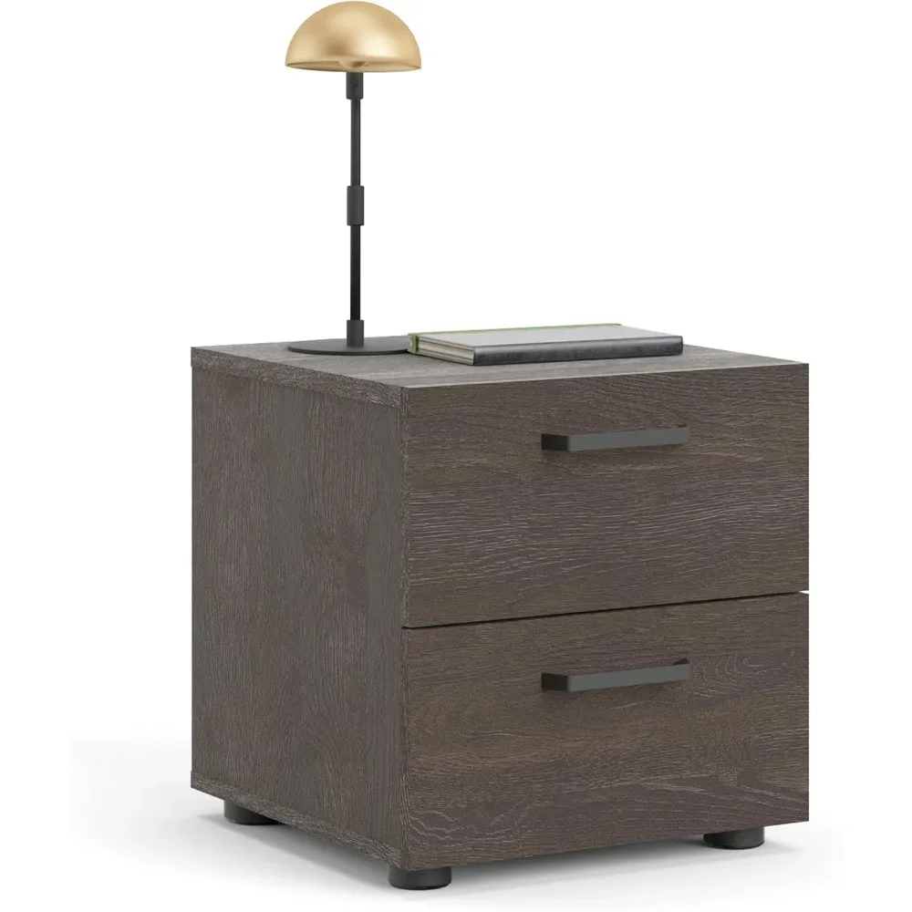 

Dallas 2 Drawer Nightstand Nighstand, Dark Chocolate Suitable for small rooms