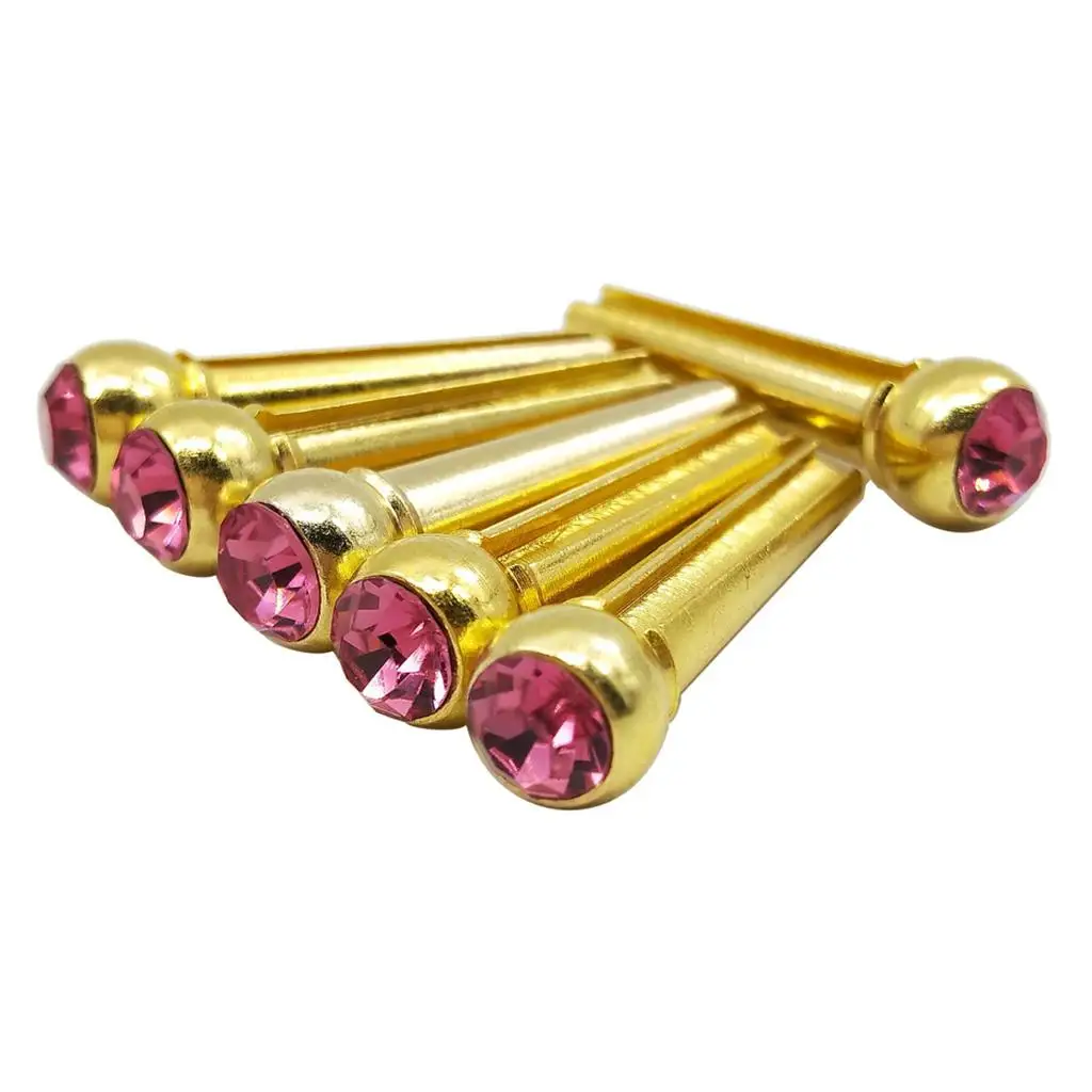 6pcs/Pack Durable Copper Acoustic Guitar Replacement String Bridge Pins