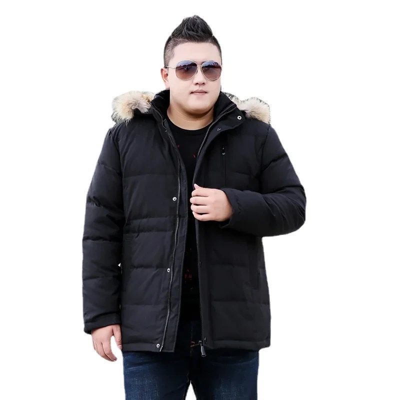 New Arrival Fashion High Quality Super Large Autumn Winter White Duck Down Thick Loose Casual Men Down Jacket Plus Size Xl-10XL