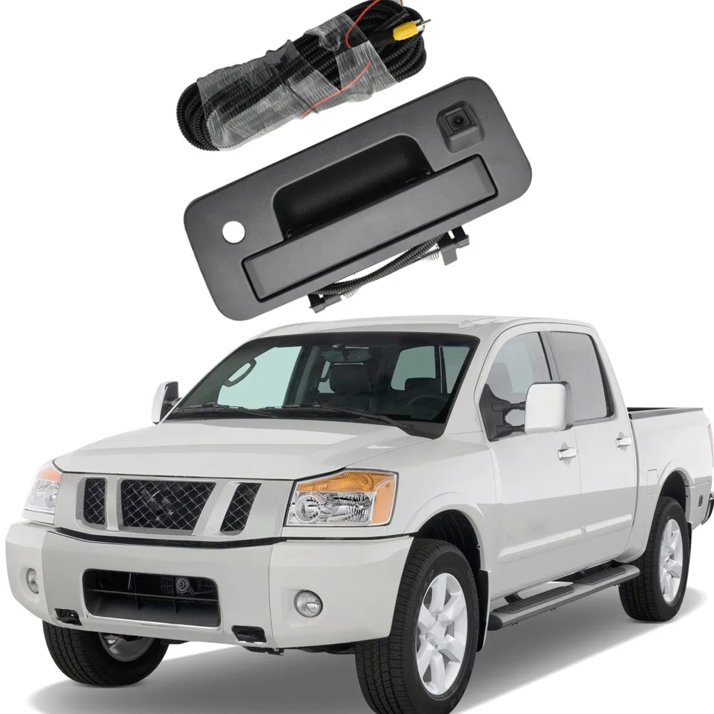 

Car Rear Tailgate Handle Rear View Backup Camera for Nissan Titan 2013 2014 2015 906069FM1A