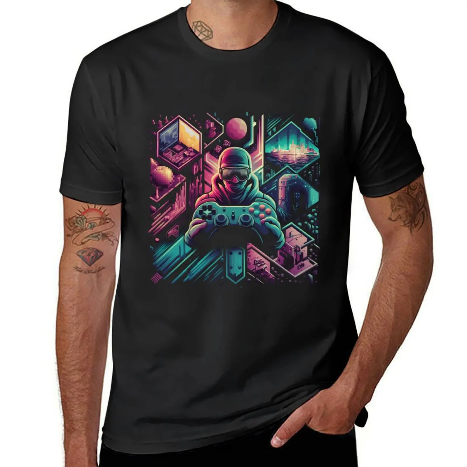 Unleash your creativity in crafting a dynamic gamer-style design. T-Shirt sublime tees fitted t shirts for men