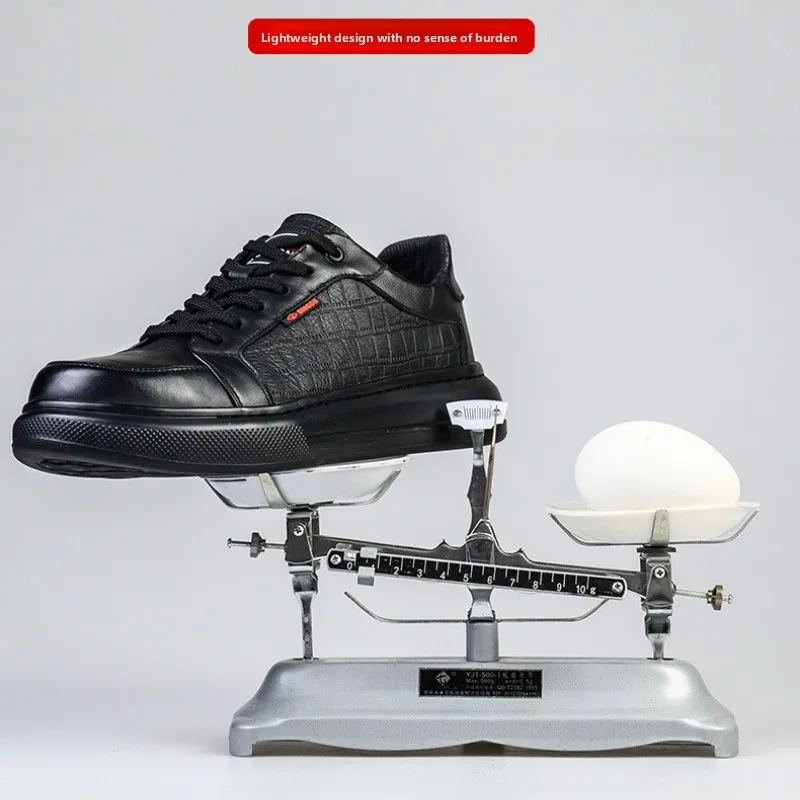 작업화 안전화 절연 강철 발가락 보호 부드러운 밑창 안전 통기성 운동화 천공 방지 내마모성 경량