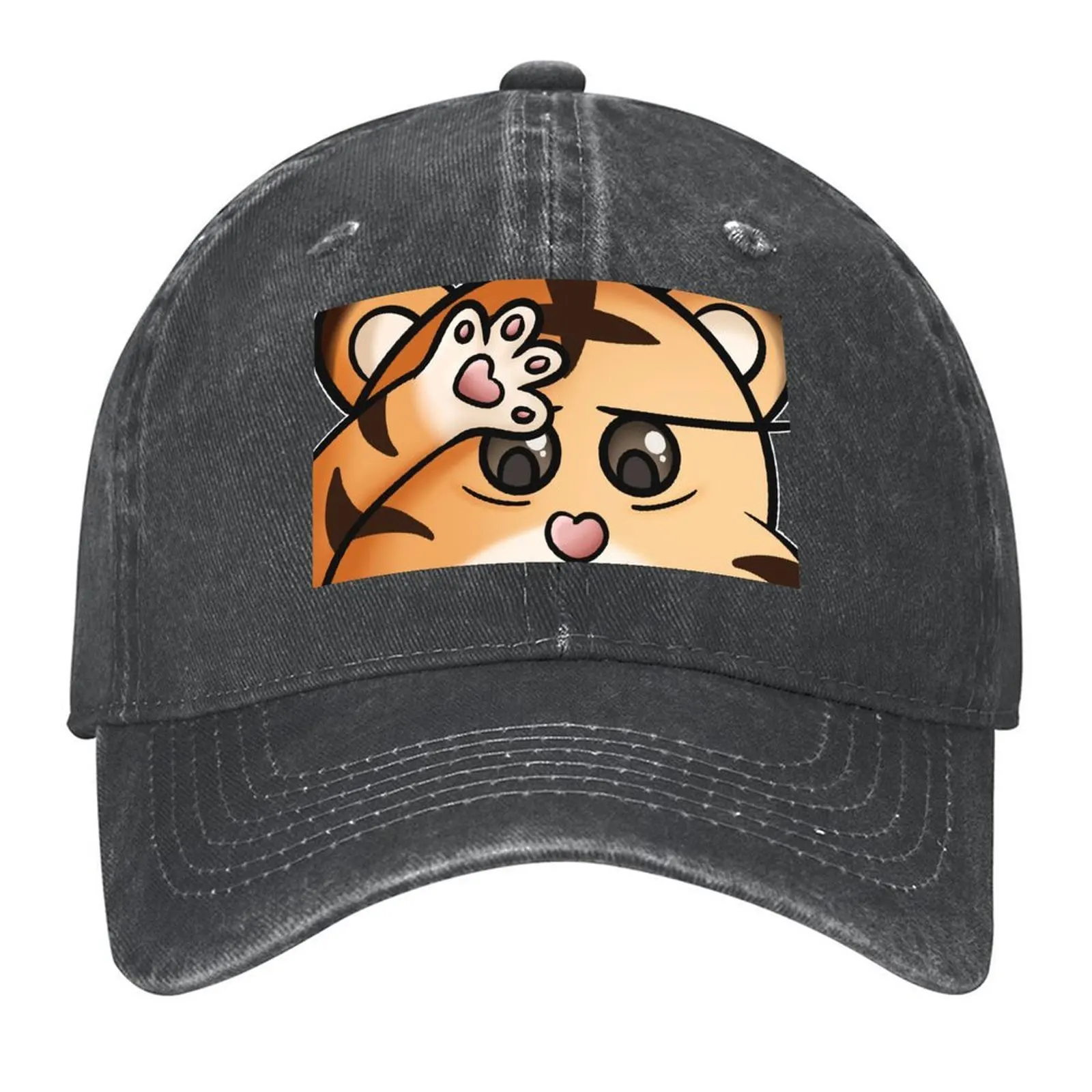 

Stressed Tiger Hoshi Baseball Cap Hat Baseball Cap Beach Hat Luxury Brand Anime Mens Women's