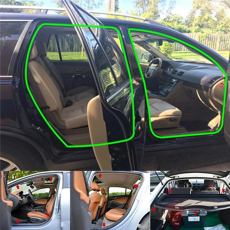 2 Meters  Auto Seals Car Door Sealing Strip Noise Insulation Anti-Dust Soundproof Sealing Strips Car Door Seal Strip Seal Kit