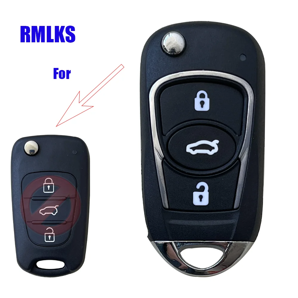 Modified Folding Remote Key for Kia sportage picanto rio k2 K5 cerato ceed soul for Hyundai I30 IX35 Flip Remote Car Key Shell