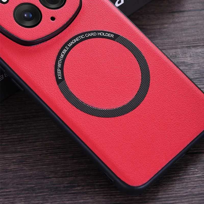 Funda For Honor Magic 6 Pro Case Magnetic PU Leather + TPU Protective Back Cover for Honor Magic6 Pro чехол
