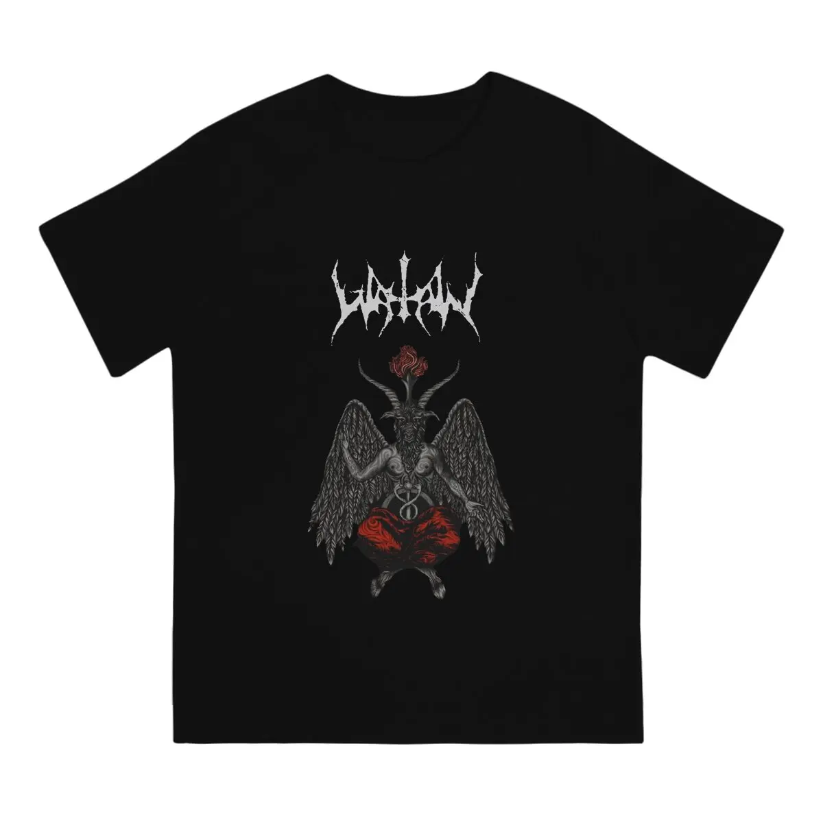 Watain Newest TShirt for Men The Black Metal Round Collar Basic T Shirt Hip Hop Birthday Gifts Streetwear