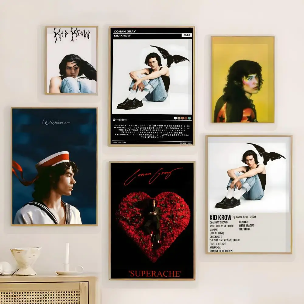 Sänger C-Conans G-Grays Poster, Wandkunstdruck, Poster für Wohnzimmer, Schlafzimmer, Heimdekoration