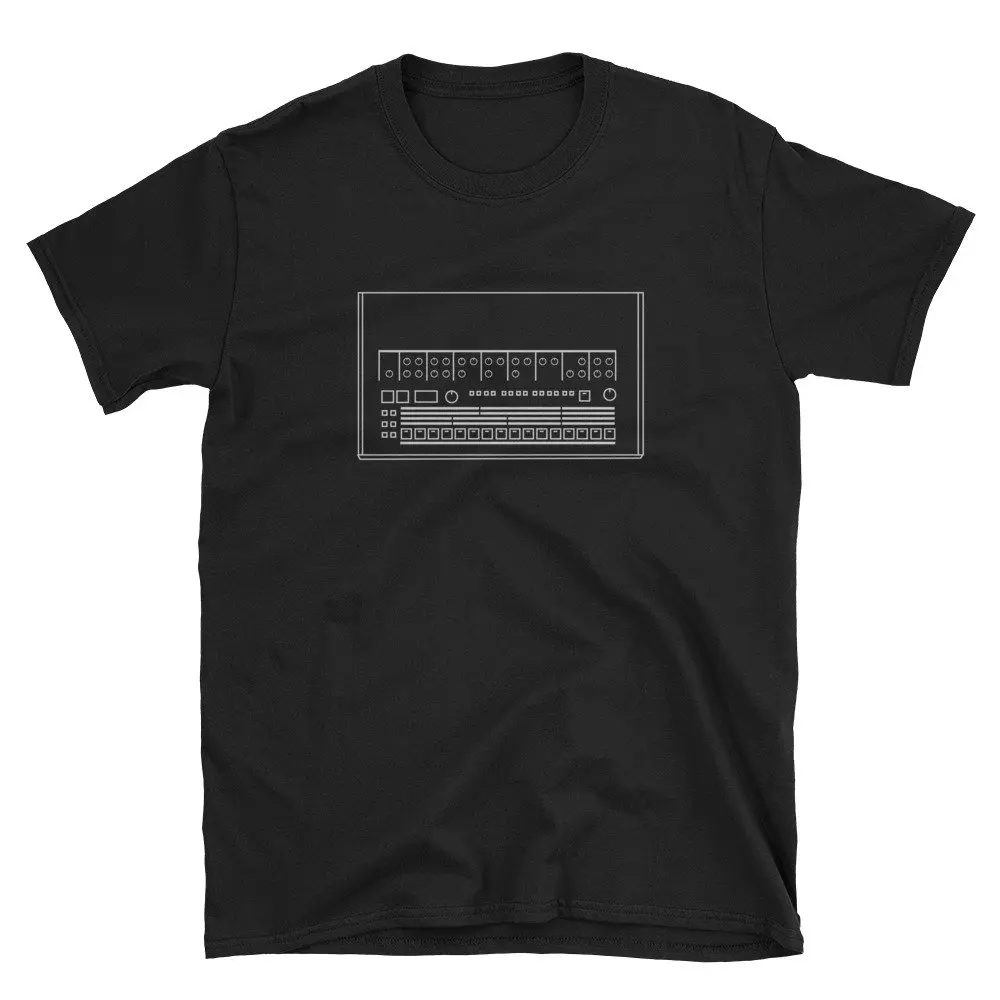 T-shirt rétro vintage Drum Machine, Musique électronique, Streetwear, Dégradement d'urgence, Tr 909