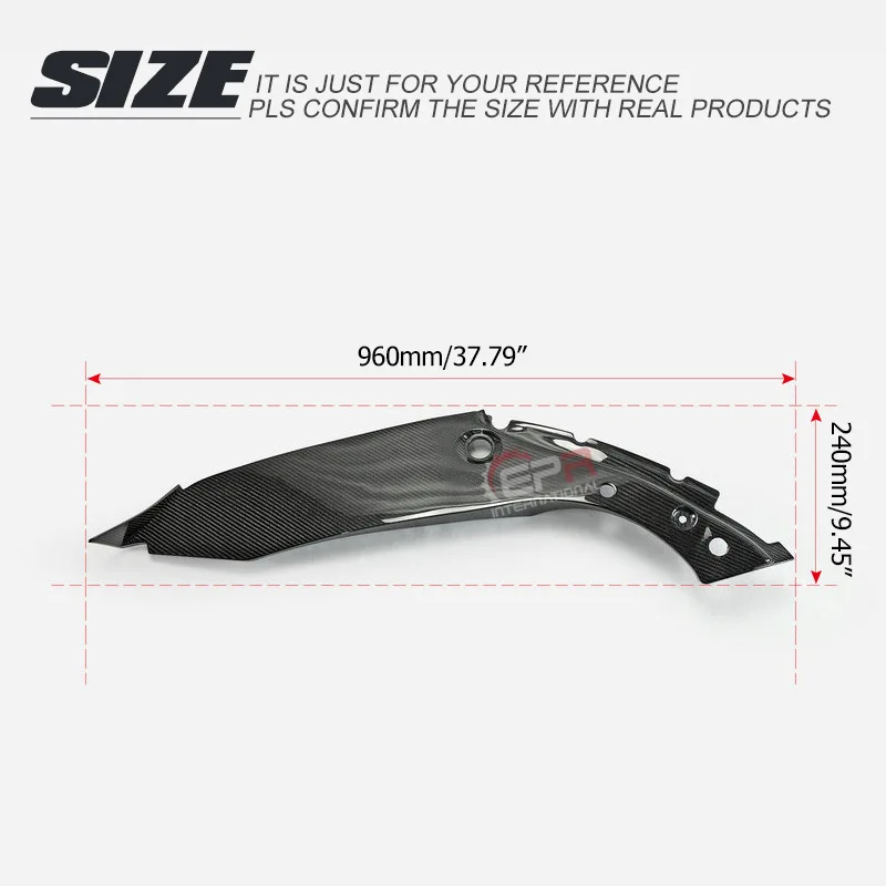 SAAR For Honda FK8 Type R Carbon Fiber Intercooler Radiator Panel Engine Compartment Side Heat Shield