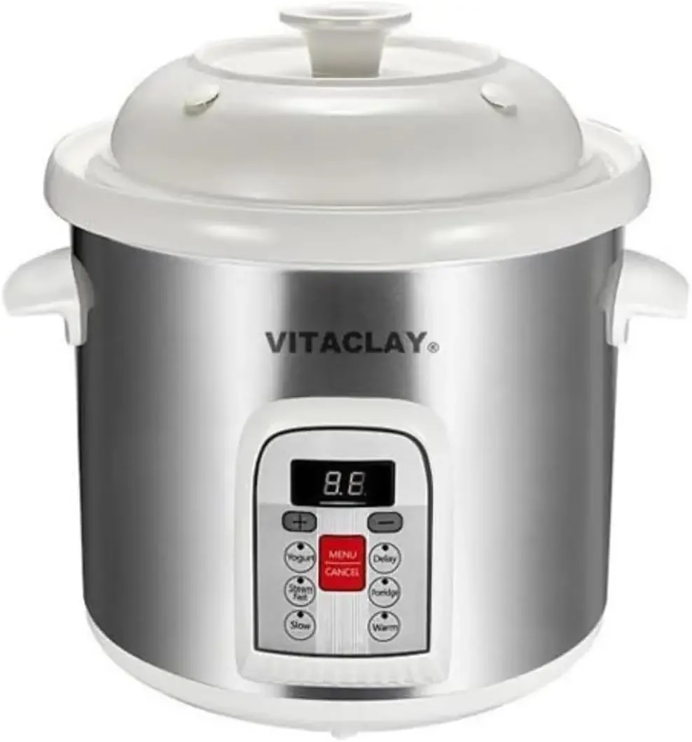 Vitaclay-Smart Grés Multi Crocks Stock Pot, panela elétrica para cozinhar caldo de osso, fogão lento grande, fabricante de iogurte