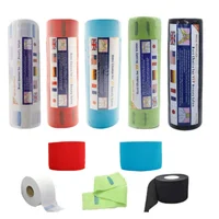 5 unids/set desechable peluquería cuello tira corte de pelo papel barbería Collar de peluquería ajustable herramientas de estilismo de peluquería