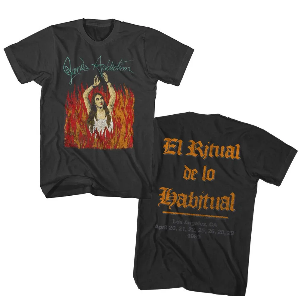 Jane’s Addiction El Ritual De Lo Habitual LA 1989 Men's T Shirt Alt Rock Band