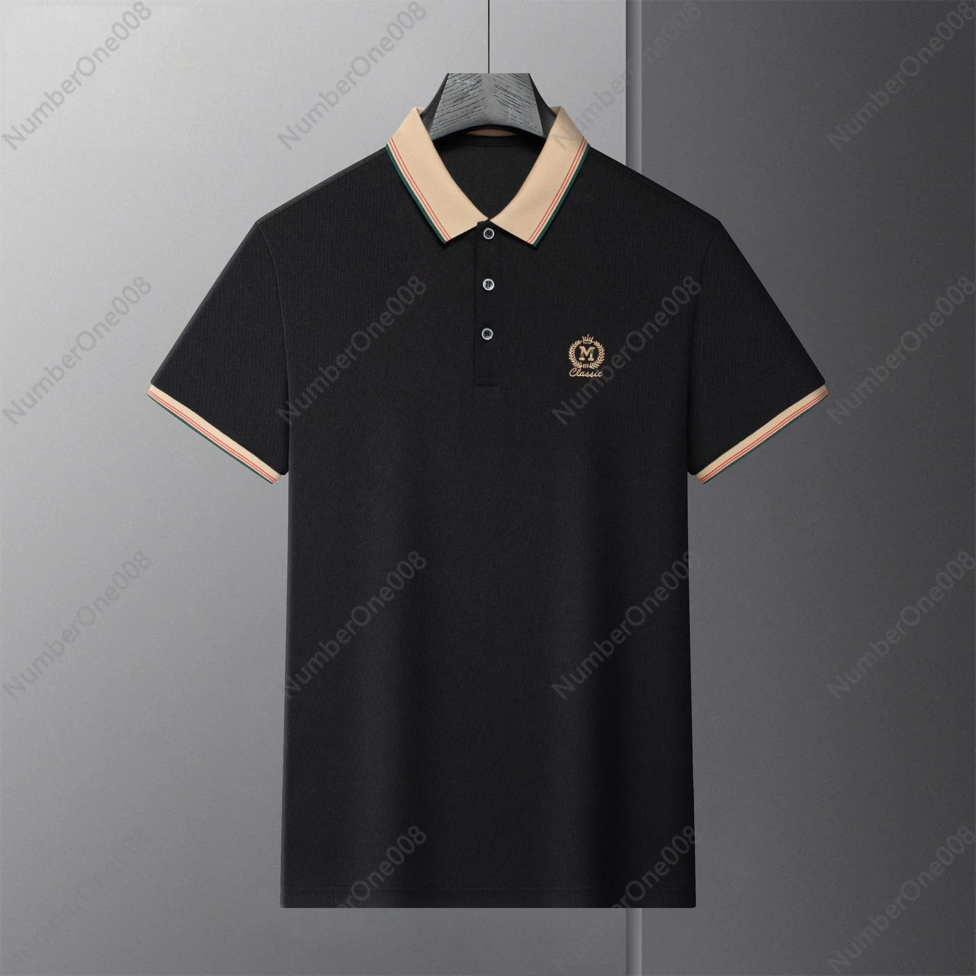 Live Delivery Men's Short-sleeved Business Polo Shirt Summer New Middle-aged and Young People Casual Loose Top T-shirt