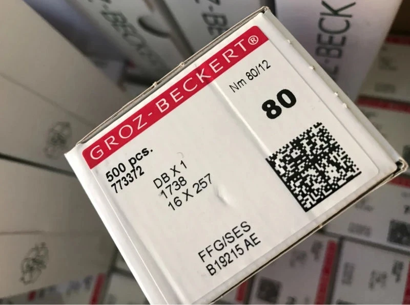 100PCS Groz Beckert DBX1 1738 16X257 Sewing Machine Needles Compatible with JUKI DDL,BROTHER DB2