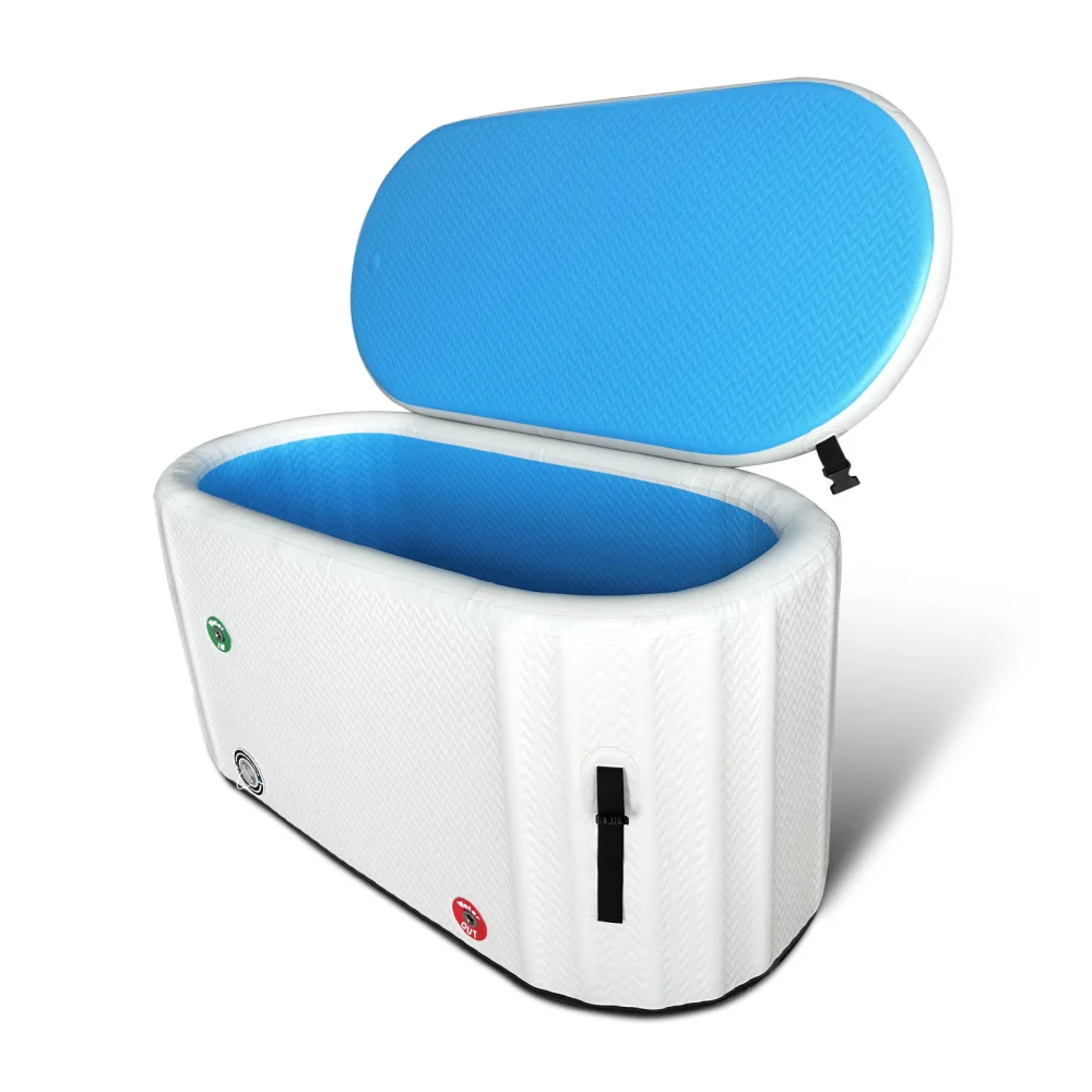 

STLFOEM Design Inflatable Ice Bath Bucket Cold Plunge Tube Inflatable Bathtub With Steps
