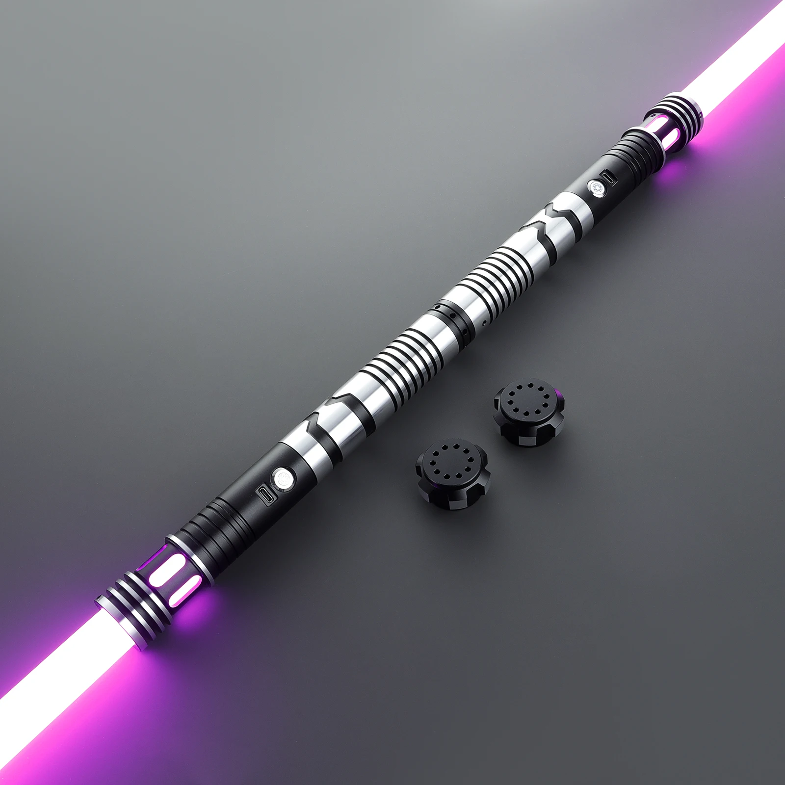 LGT Saberstudio Metal Hilt Force Heavy Dueling 2 PCS Light Saber Motion Control Sensitive Smooth Swing Infinite Color Changing