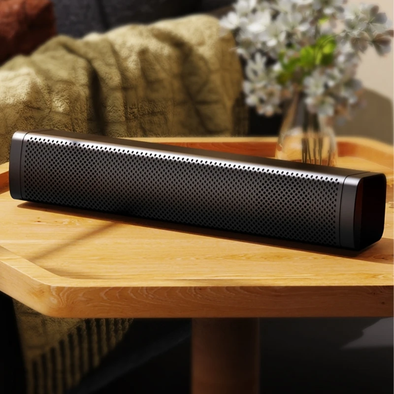 Mini barra sonido USB fácil usar, altavoz para juegos con alimentación USB para cualquier ocasión