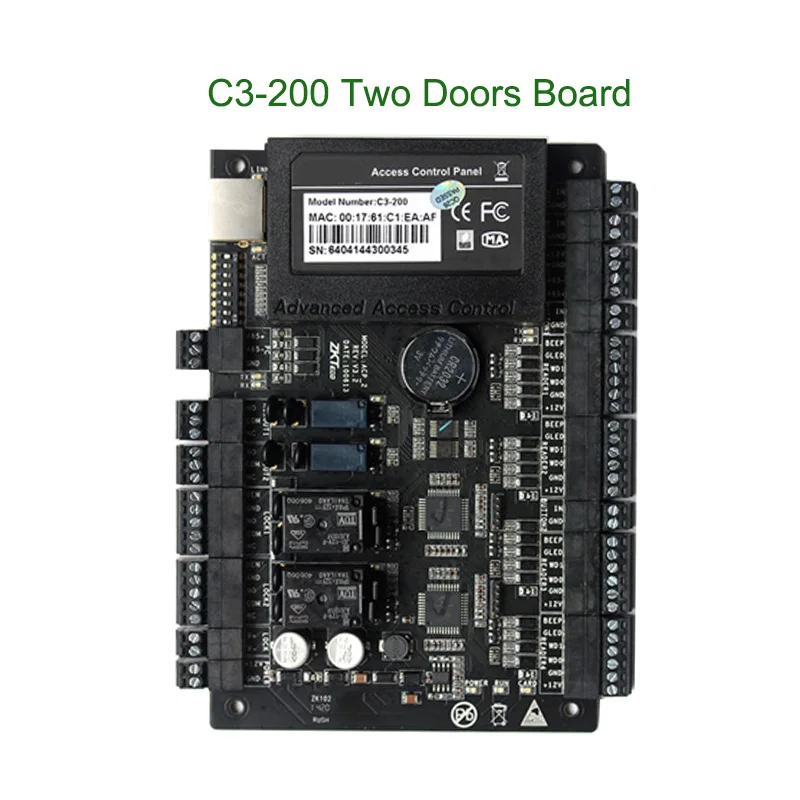 C3-100 C3-200 C3-400 IP-based Door Access Control Board Wiegand Access Control Panel ZK Door Access Control System
