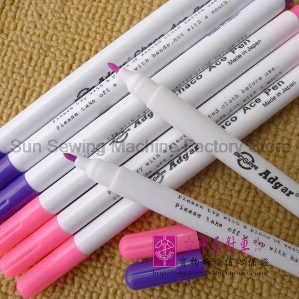 1PCS Japanese Adger Ace Pen Purple Pink Fade Pen Hydrolyzed Pen Gas Pen Point Pen Cross Stitch Pen