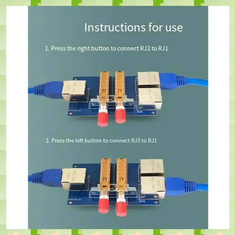 2025 1Set Netzwerk Port Switcher 2-Port Rj45 Interne Und Externe Switcher Kabel Netzwerk Port Switch Modul, 1Set Netzwerk Port Sw
