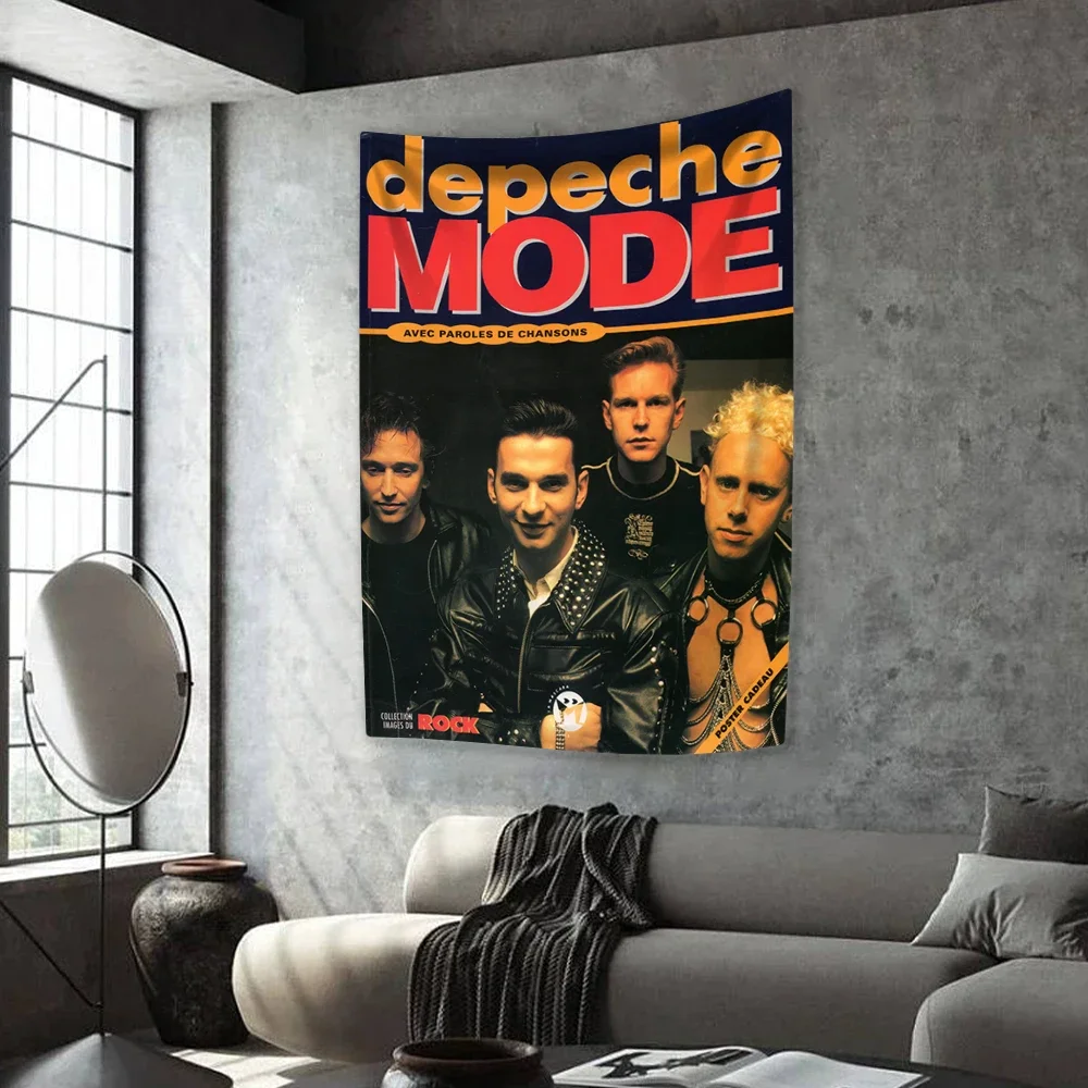 

British Rock Band Depeches Tapestry Modes Rock And Roll Music Home Decor Large Fabric Wall Hanging Covering Bedroom Backdrop