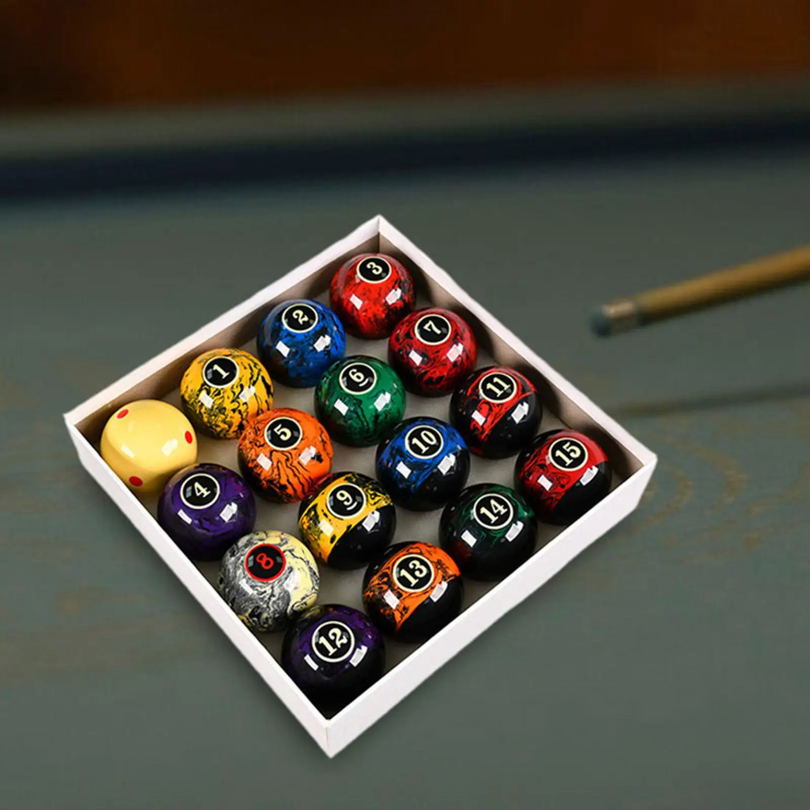 

16Pcs Billiard Balls Pool Table Balls for Game Rooms Clubs Recreation Game