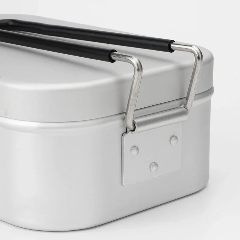 800/1400ML Aluminum Lunch Boxes Travel Camping Tableware Mess Tin Outdoor Picnic Tourist Bowl Dishes Bento Hiking Supplies view 5