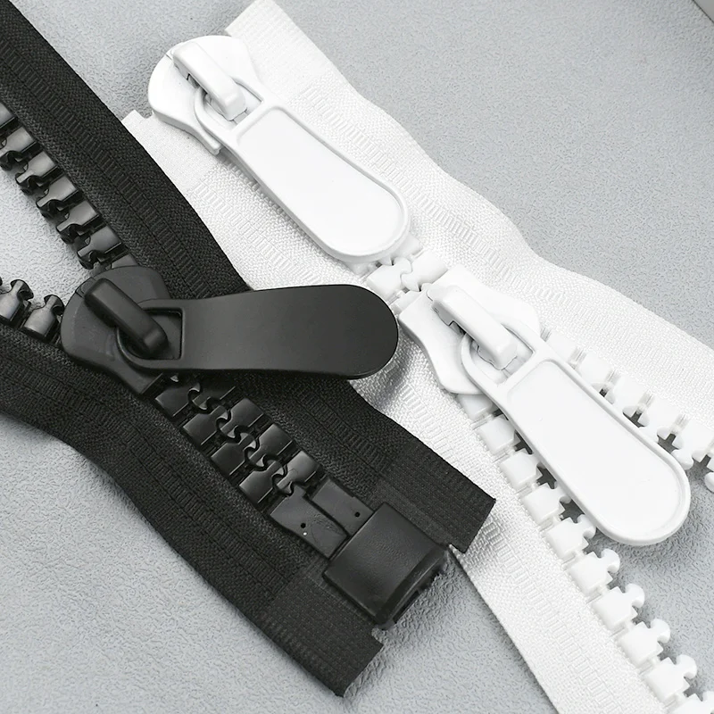 

1Pc Meetee 20# Resin Zipper 70-150cm Extra Large Open-End Zippers for Tent Double/Single Slider Closures Zip Sewing Accessories