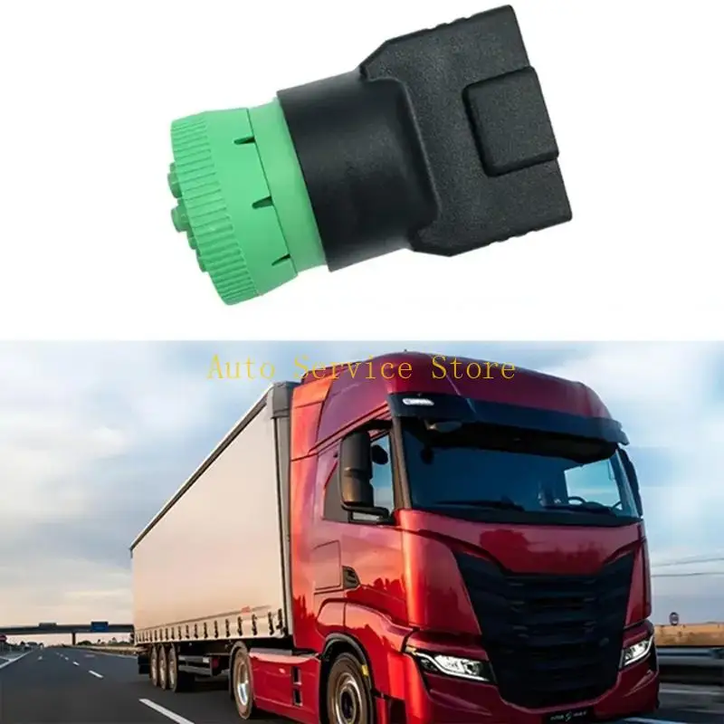 462A Fast Speed 9pin J1939 to 16pin OBD2 Adapter For Truck ELD And Connection