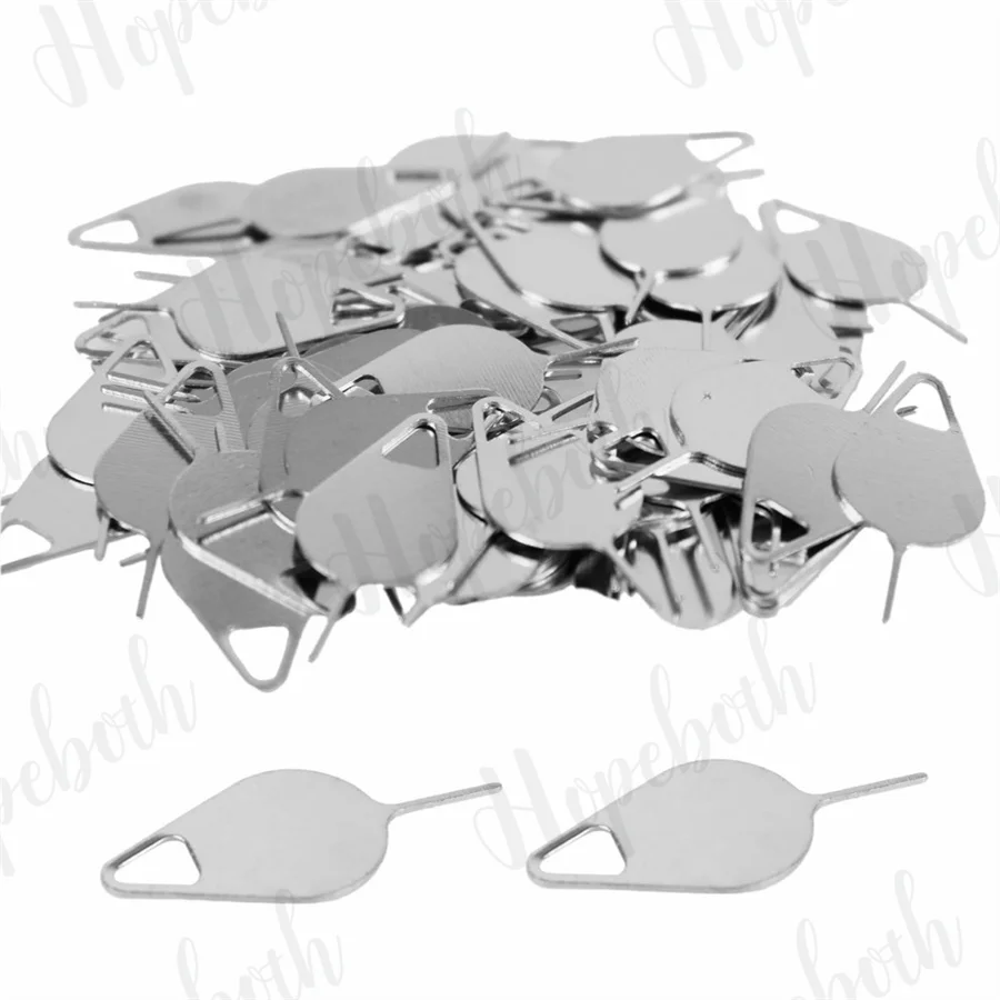 1000 قطعة من إبرة الفولاذ المقاوم للصدأ لهاتف iPhone iPad وسامسونج لهواوي وشاومي وبطاقة Sim وإزالة أداة مفتاح إخراج الدبوس