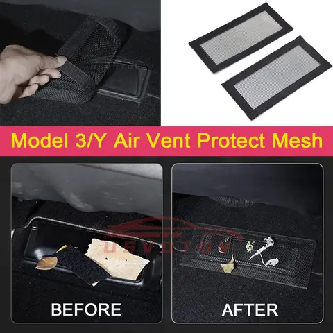 Air Outlet Cover For Tesla Model 3 Y Juniper Under Seat Anti-Blocking Dust Protective Net Car Interior Modification Accessories