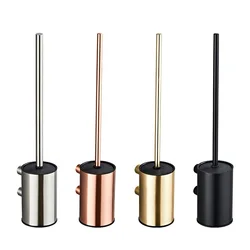 WC 304 Stainless Steel Rose Gold Toilet Brush Wall Mounted Brushed Gold Toilet Brush Holder Gun Grey Toilet Brush Set
