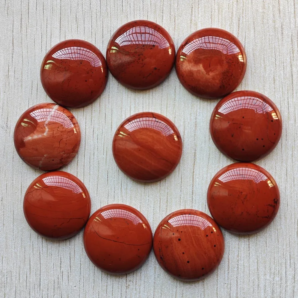 Wholesale 10pcs/lot  Fashion natural stone mixed round cabochon beads 30mm for jewelry Accessories making free shipping